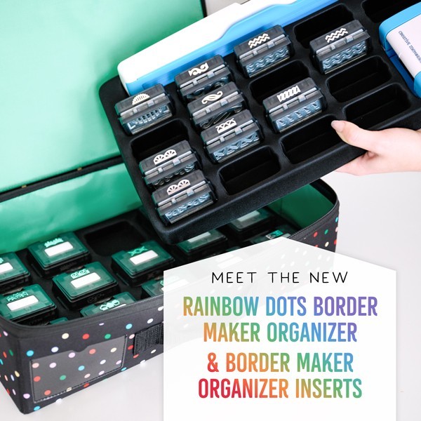 Creative Memories  RAINBOW DOTS Border Maker Organizer