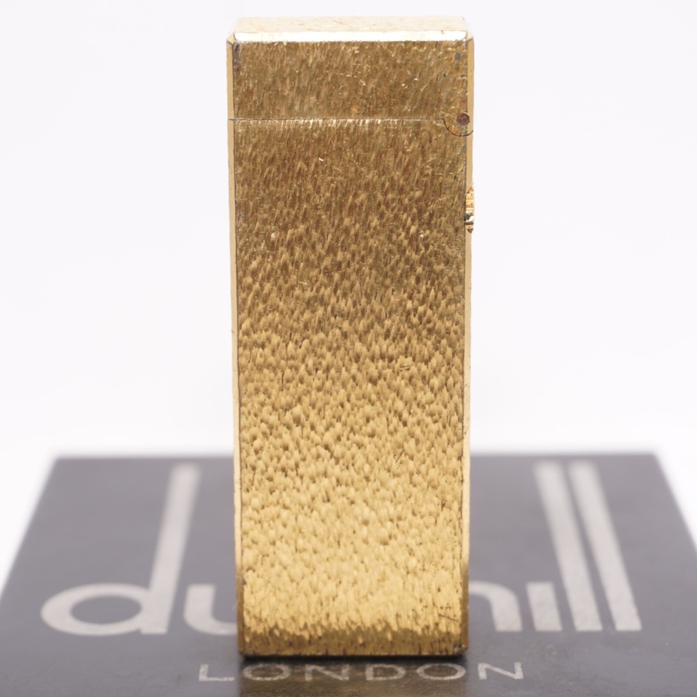 Dunhill Roller Gas Lighter Gold Sand Pattern-Ultrasonically cleaned_Working
