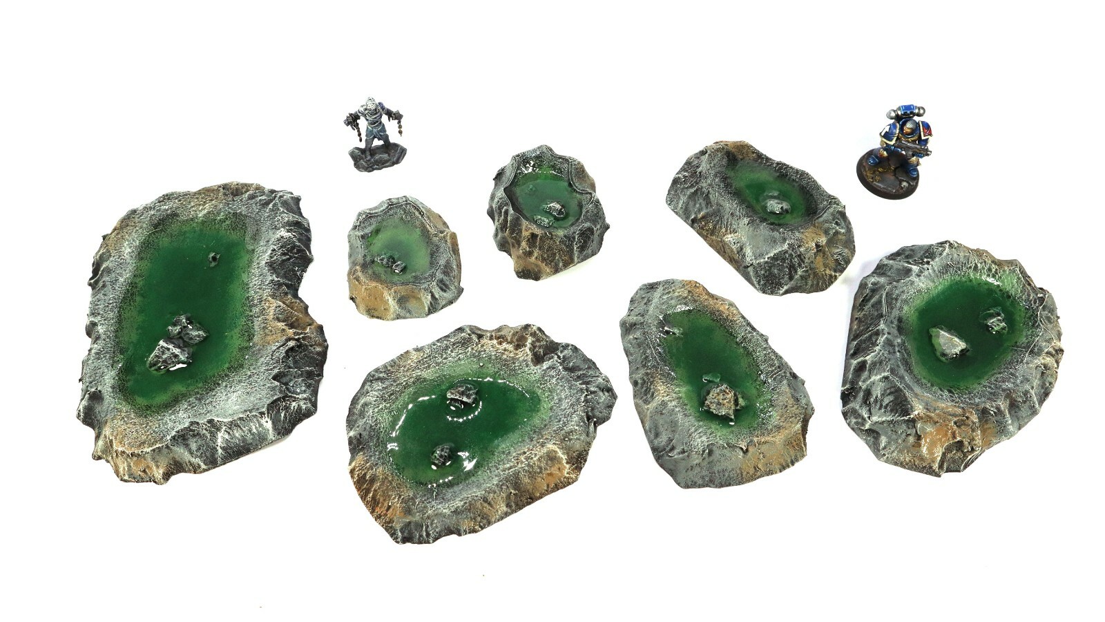 Premium Pool of Water Terrain Set Handmade Ponds for D&D
