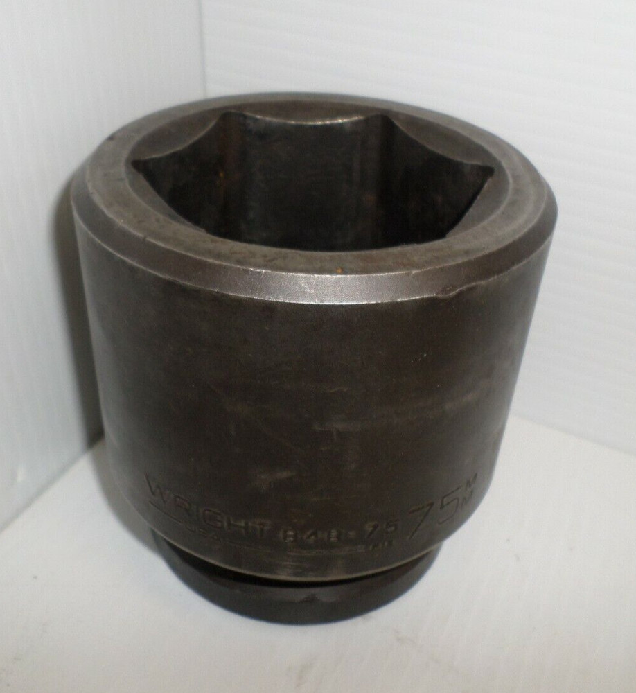 ⭐Wright⭐  848-75 75MM IMPACT SOCKET 1.5" 1-1/2" DRIVE