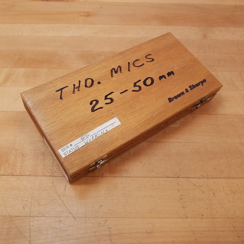 Brown & Sharpe 210-12, 25-50mm, Thread Micrometer Without Tips - USED