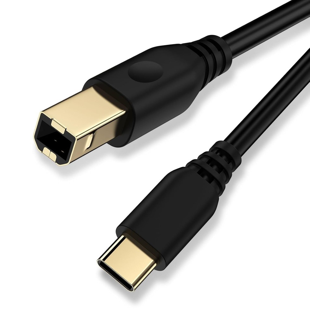 High-Speed 6FT USB B to USB C Cable - Ideal for Printers and Controllers
