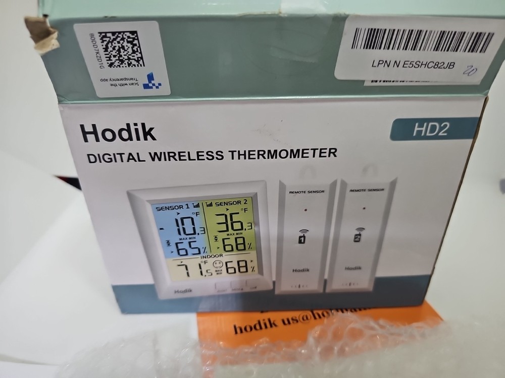Hodik Digital Wireless Thermometer USB & Battery Powered HD2