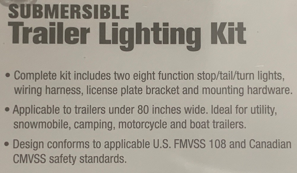 attwood 14060-7 Submersible Multi-Function Trailer Light Kit New Retail Package