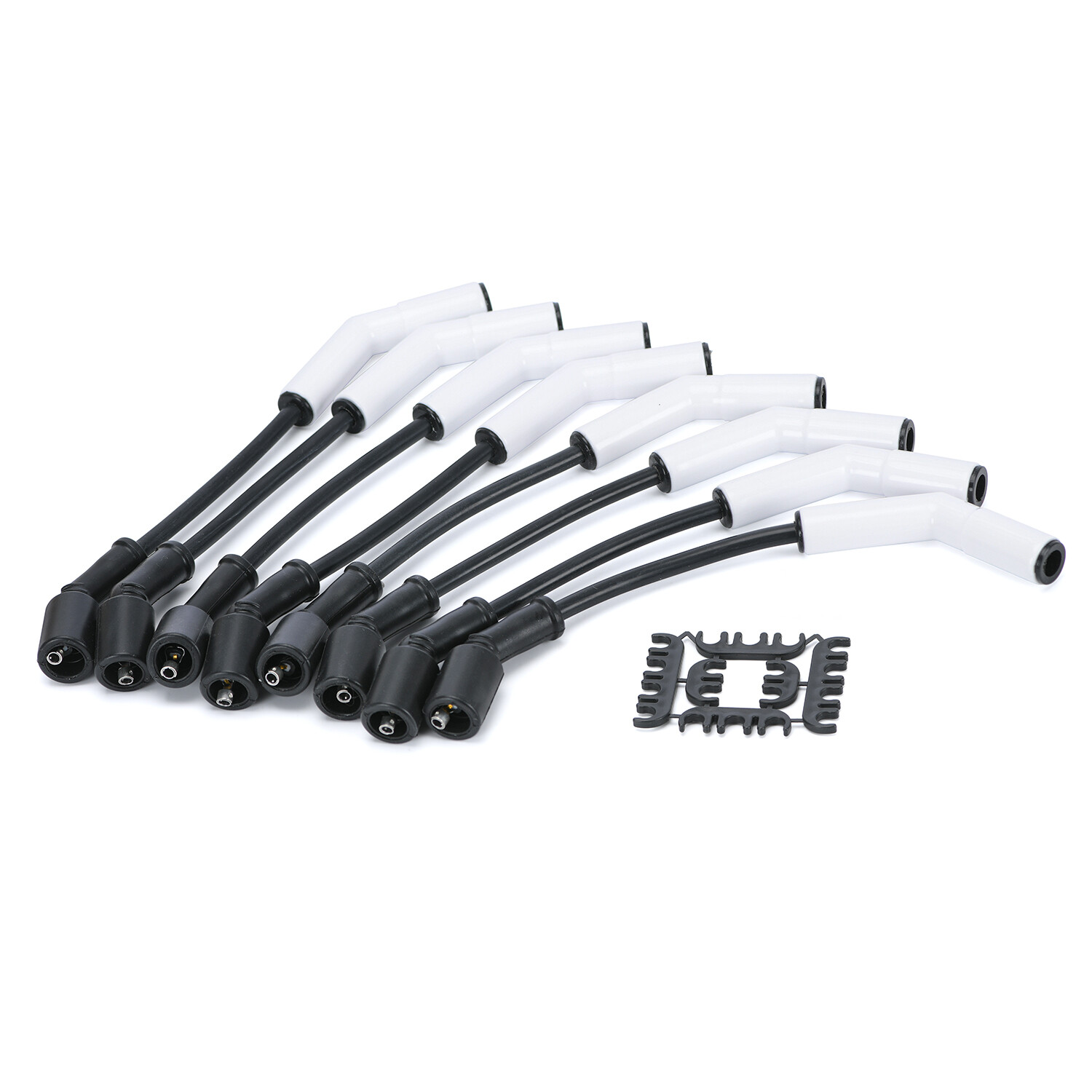 For LS GM Gen LS3 LS4 LS7 8mm Spark Plug Wires High Temp Ceramic 45 Degree Ends