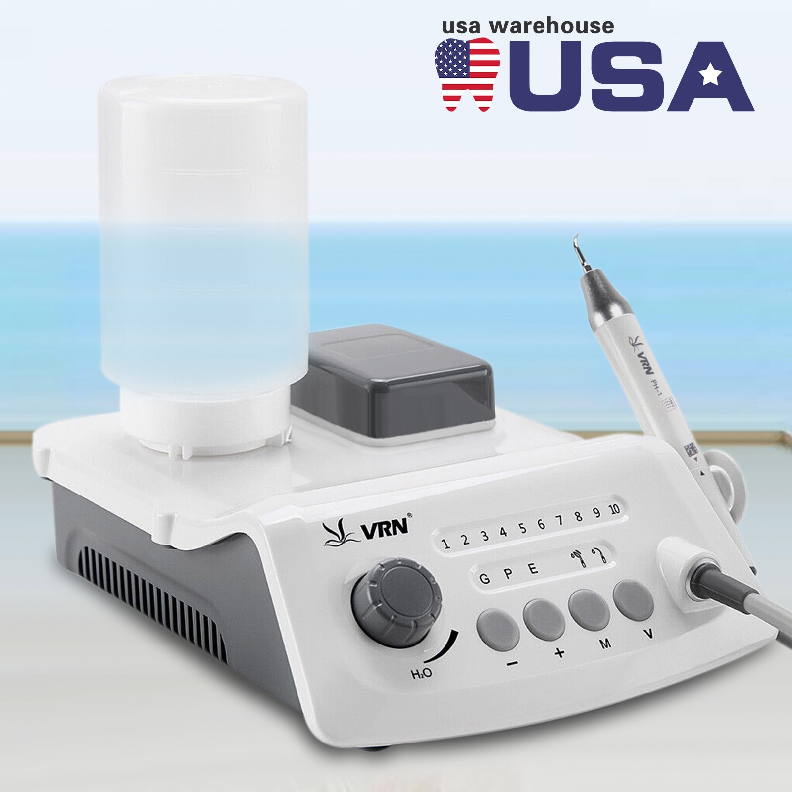 LED Dental Ultrasonic Piezo Scaler Handpiece Bottles Fit EMS Cavitron VRN-A8 US