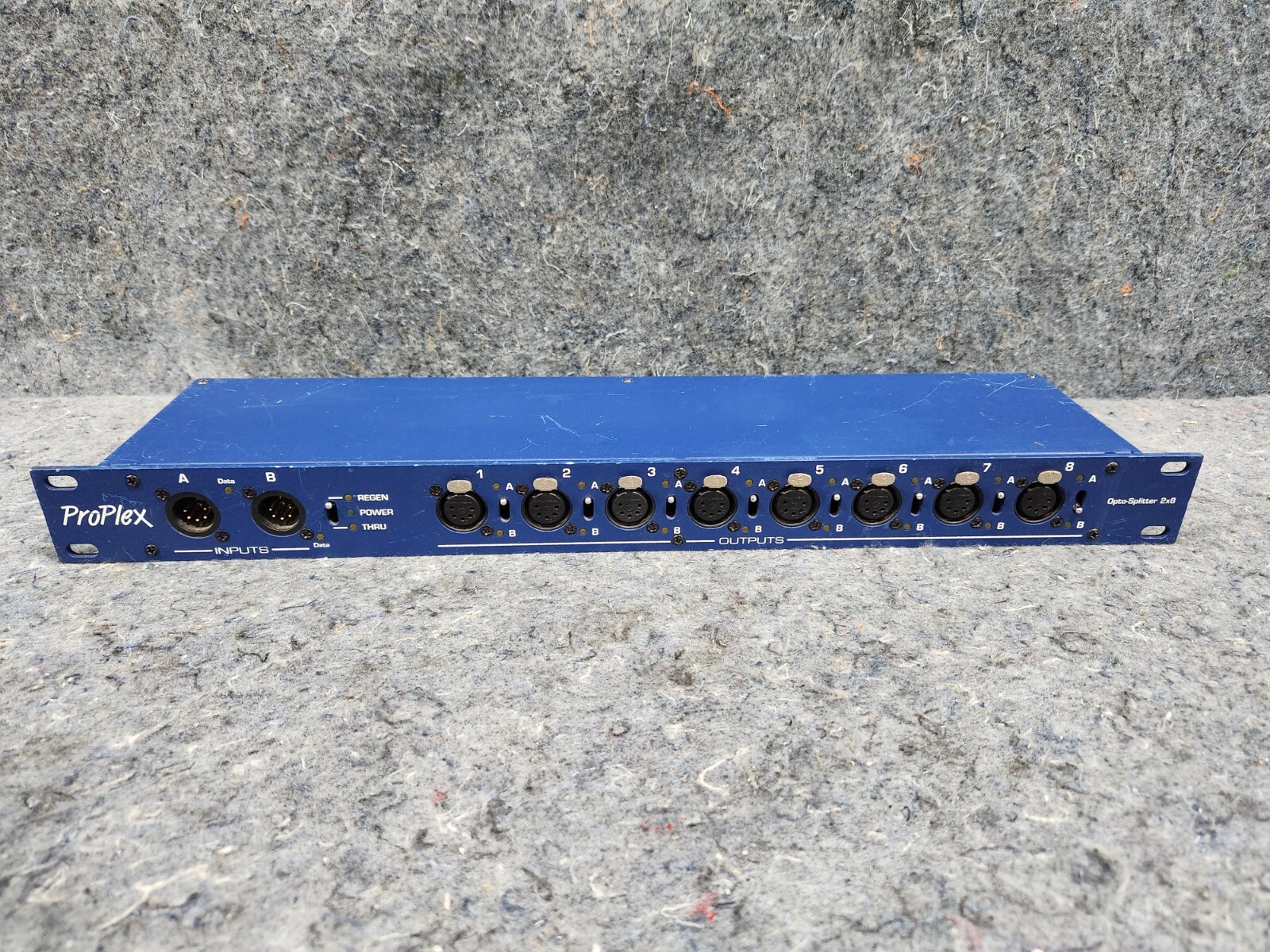 TMB ProPlex DMX512 Opto-Splitter 2x8 (2x 5-Pin XLR In, 8x Out) PPDDS285 Rackmoun