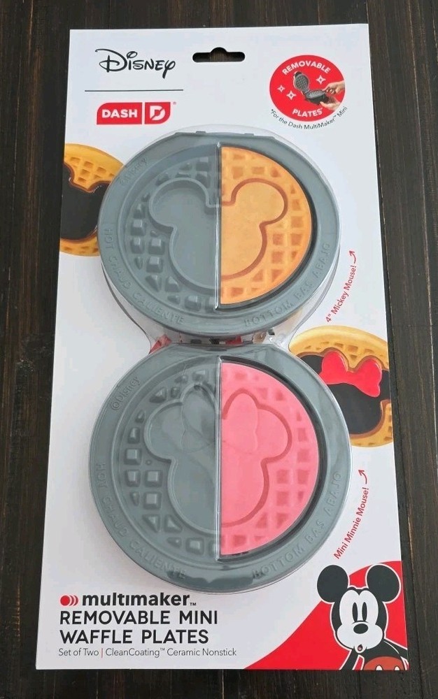 Dash Multimaker Disney Mickey & Minnie Mouse Removable Mini Waffle Plates Only*