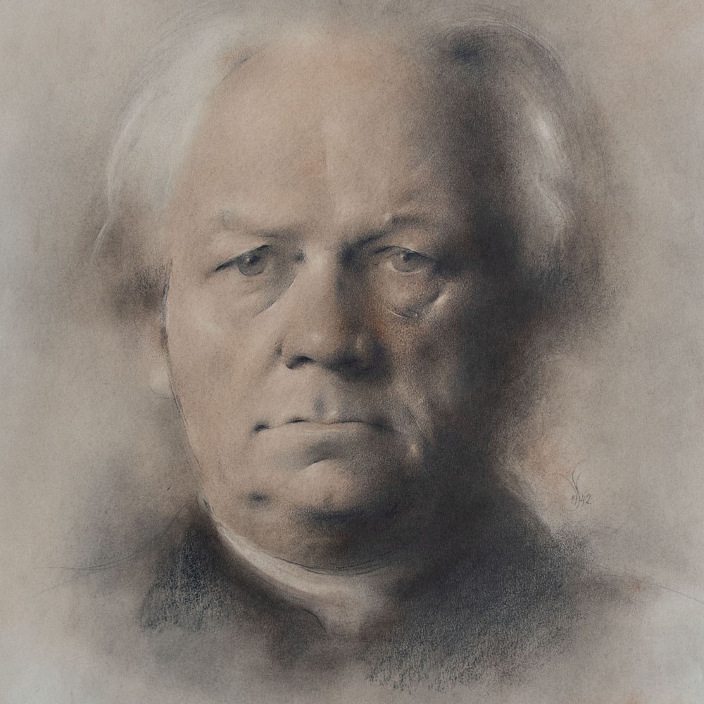 Willi Schmid Fedor Stepun Munich Secession monogram unique pastel 1942