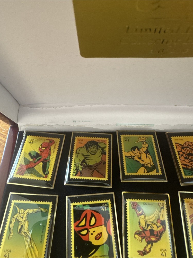 Marvel Comics Limited Edition Stamp Pin Collection 1/200