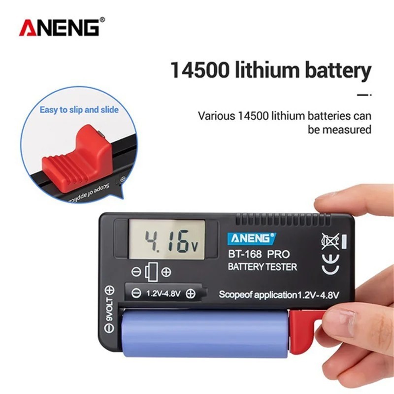 Universal Digital Battery Tester LCD AA AAA C D 9V Checker Tool
