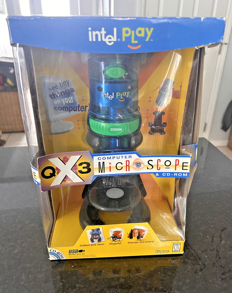 Intel Play QX3+ Computer Microscope  Electronics Windows 2000, 98, 98 SE, ME VTG