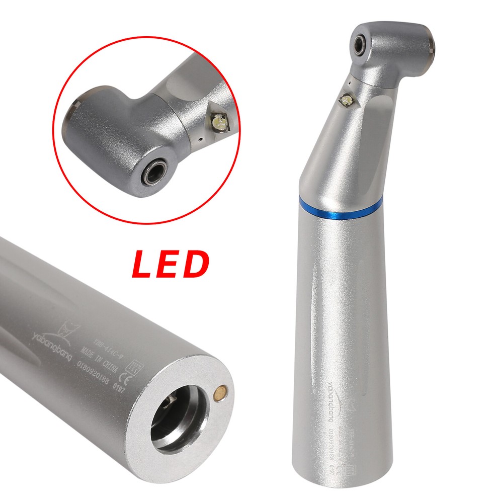 Dental E-generator LED Low Speed Contra Angle Handpiece Inner Push Button Yabang