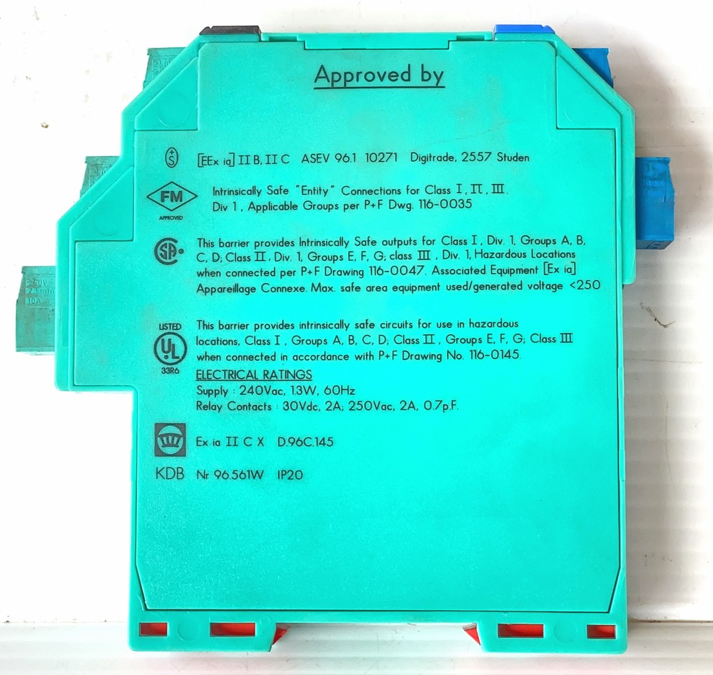 Pepperl Fuchs KFA6-SR2-Ex2W 2-Channel Switch Amplifier EEx *NEW*