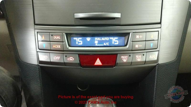 Used A/C Selector Switch fits: 2014 Subaru Legacy automatic temperature control