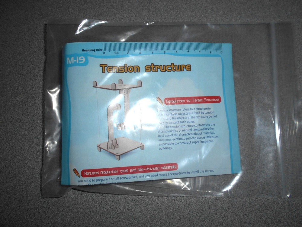 Tension Structure M-19 construction experiment Poraxy Stem Kit new