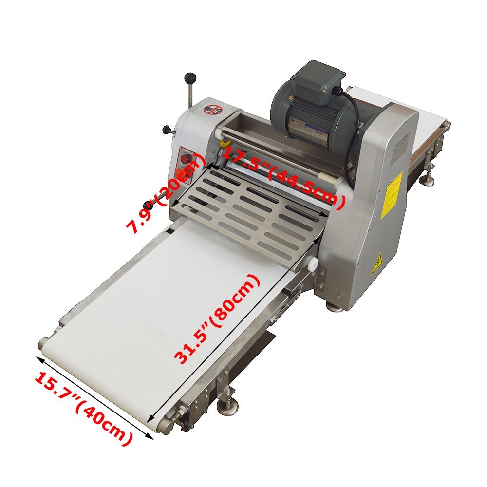110V Commercial Use Dough Sheeter 400MM Table Type Folding Pastry Machine