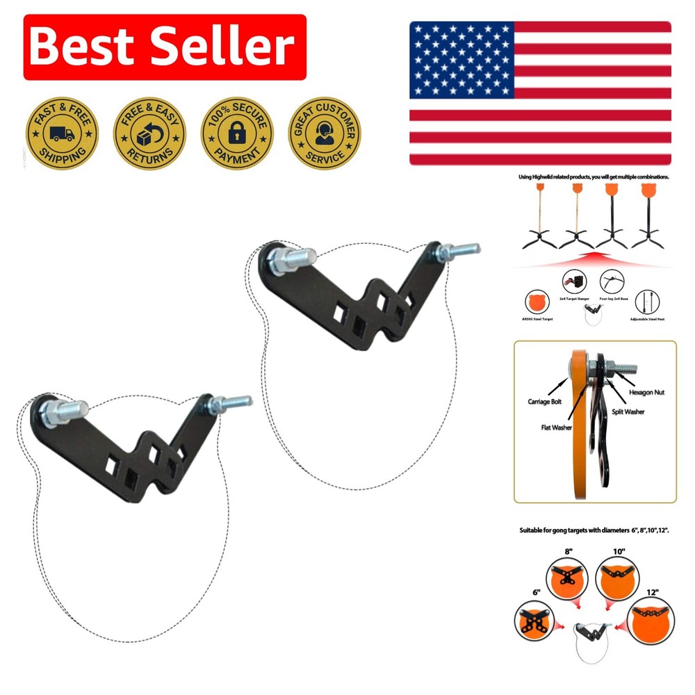 AR500 Steel Conversion Adapter & Target Stand Base for Shooting Targets