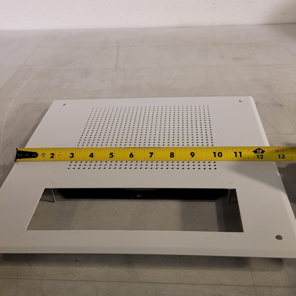 Digital Clock and Intercom Speaker Mounting Plate White 13" X 13"