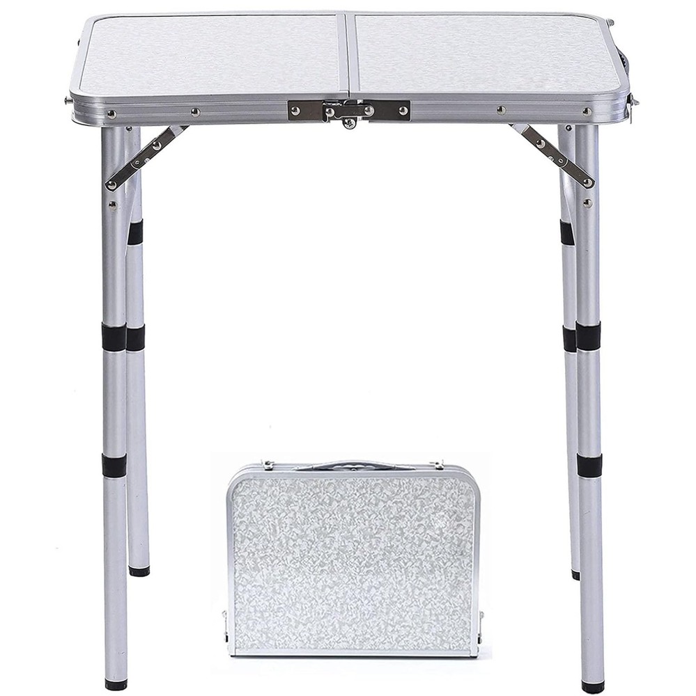 YUFIFAIRY Small Folding Table Portable, 24''L x16''W Foldable Camp Table with...