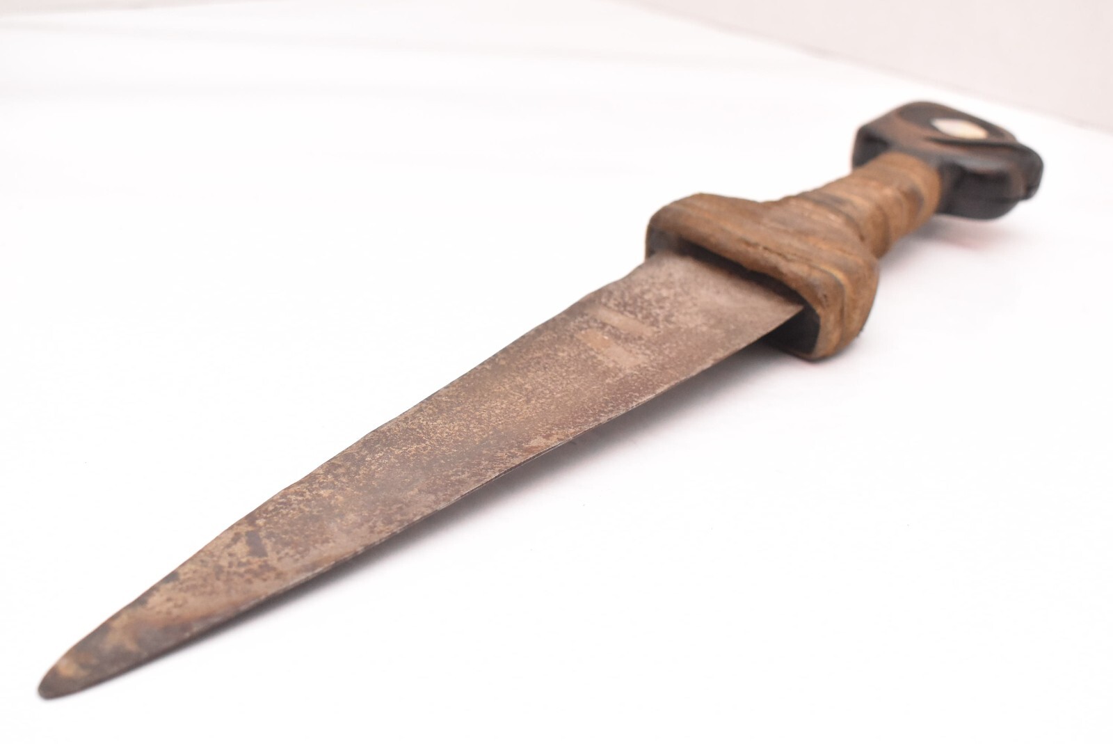 OLD Northwest Coast Native Eskimo Tlingit Knife Hand Carved Dagger 16" Figural