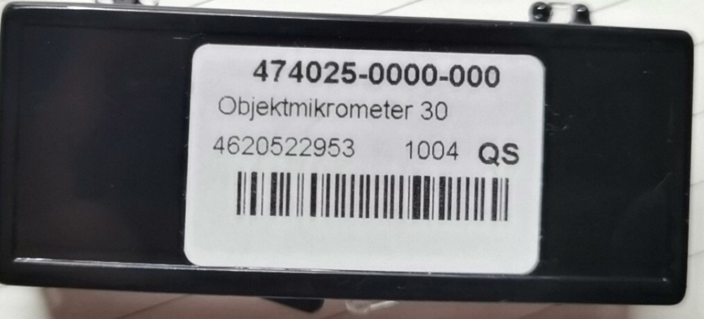 Zeiss objectmicrometer 30 474025-0000-