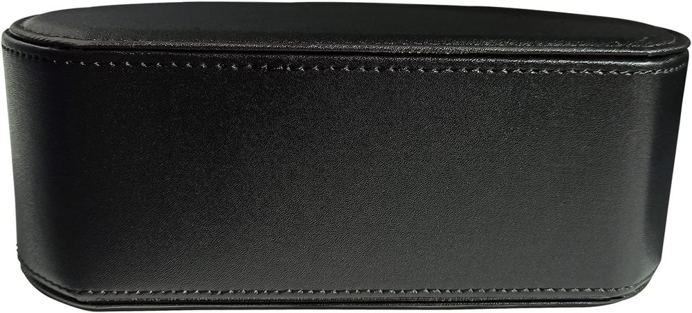 Leather Remote Control Holder with 5 Compartments TV Remote Caddy Storage Box/Tr