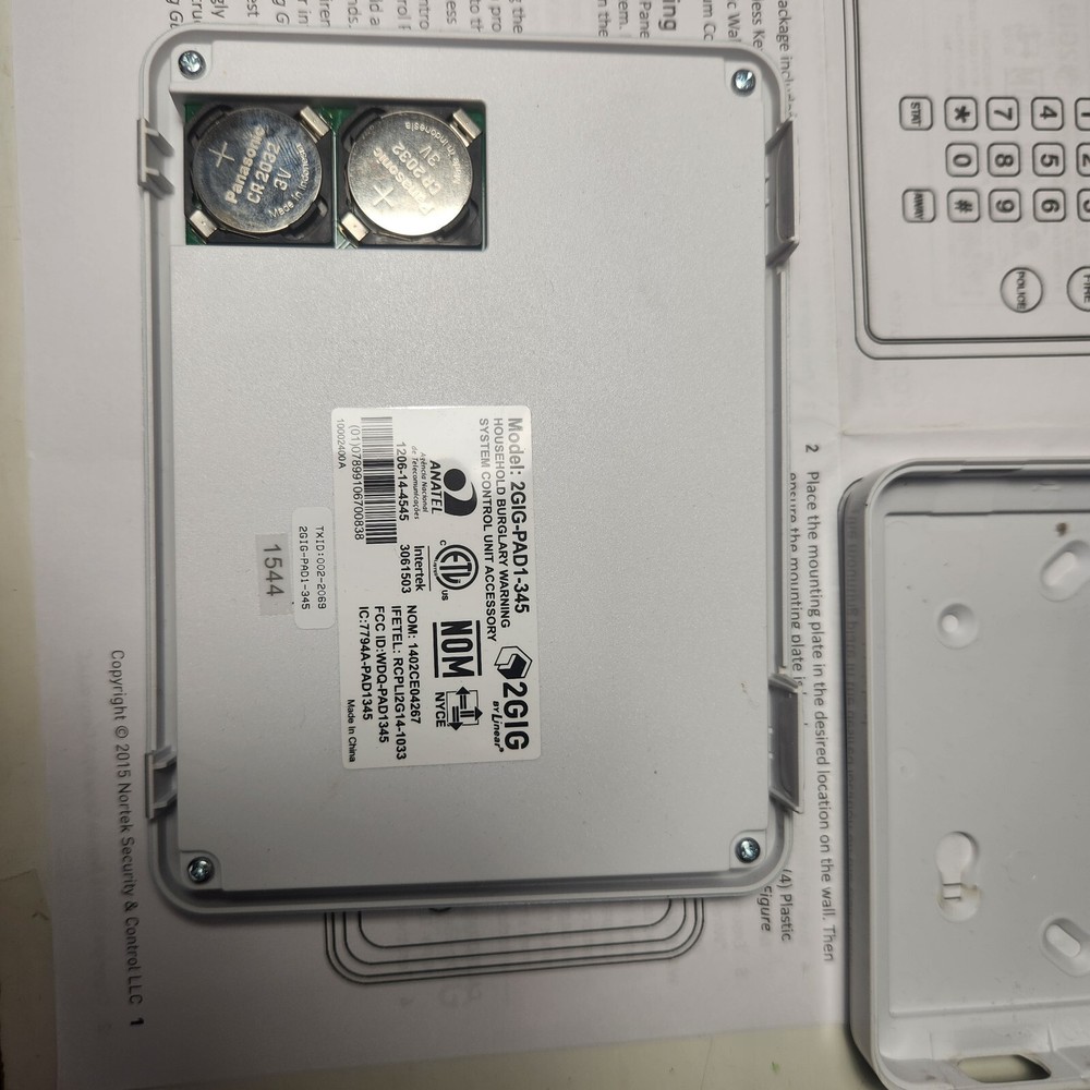 2GIG Wireless Keypad