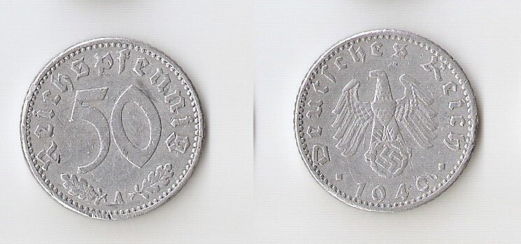 GERMANY 50 pfennig 1940 A