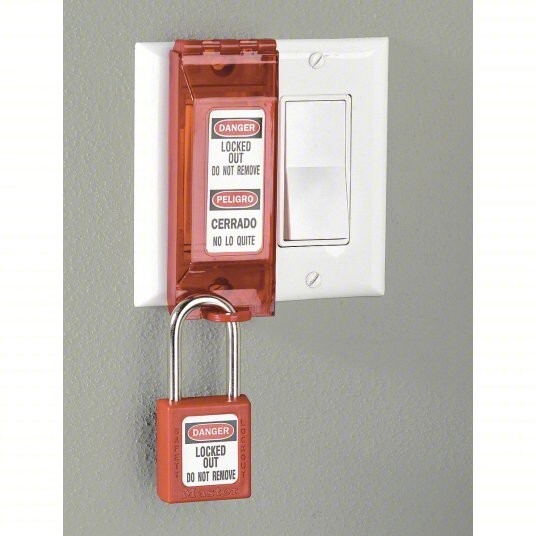 Wall Paddle Toggle Switch MASTER LOCK 2CJK9 / 2CJK9 Light on/off LOCKOUT