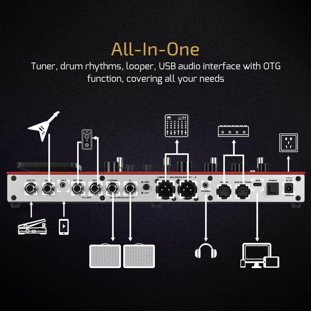 VALETON GP-200R Multi Effects Processor Multi-Effects Guitar Bass Pedal New!!!