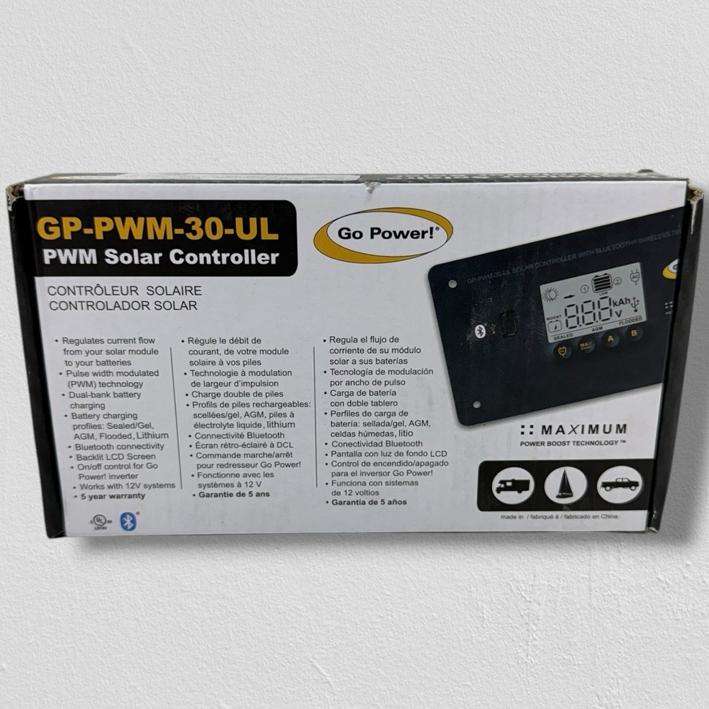Go Power! PWM Solar Controller, GP-PWM-30-UL