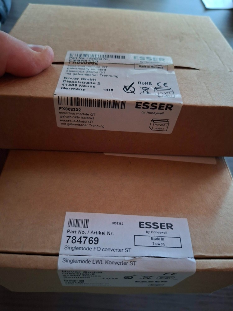 Esser 784769 Singlemode FO converter ST + Esser FX808332 Module