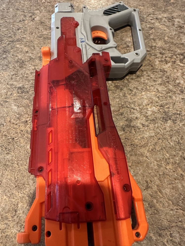 NERF Zombie Strike N-Strike Elite Translucent Red 2013