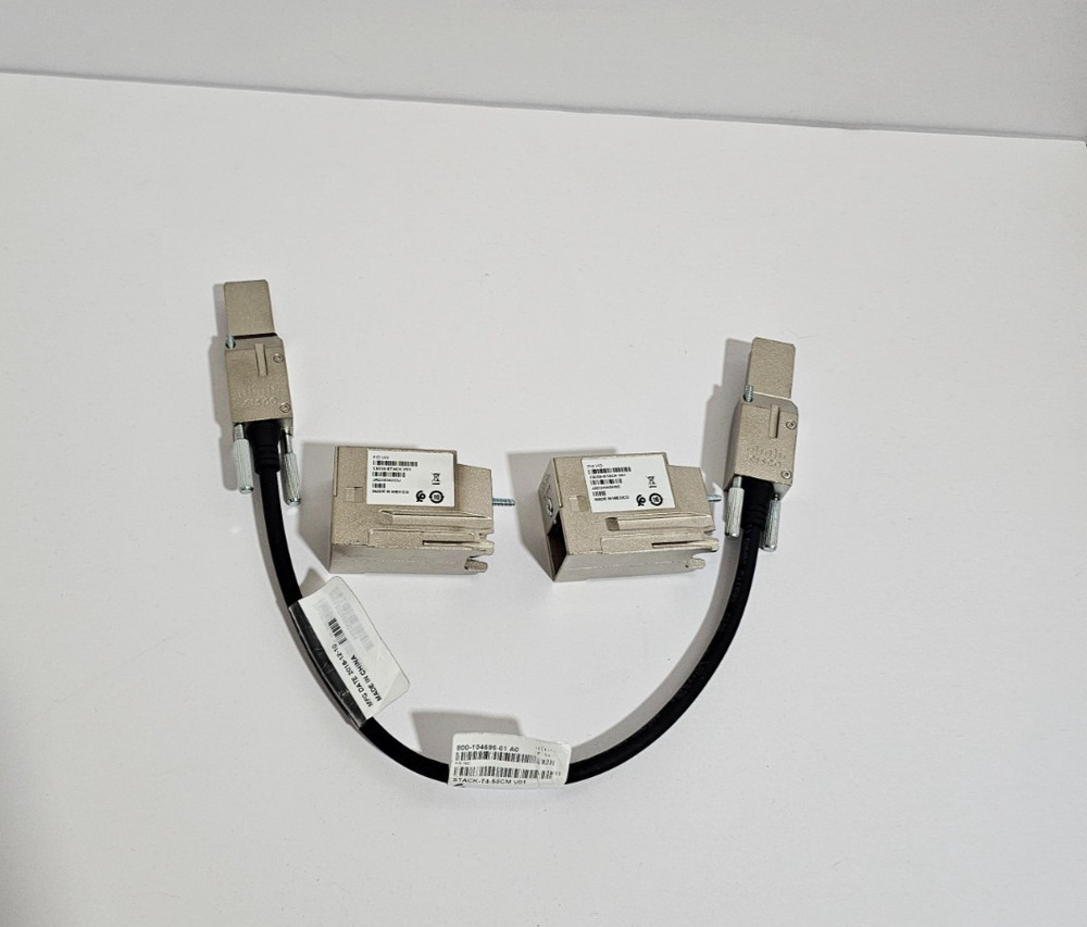 Cisco C9200L-STACK-KIT Two Data Stack Adapters and one Data Stack Cable 50cm