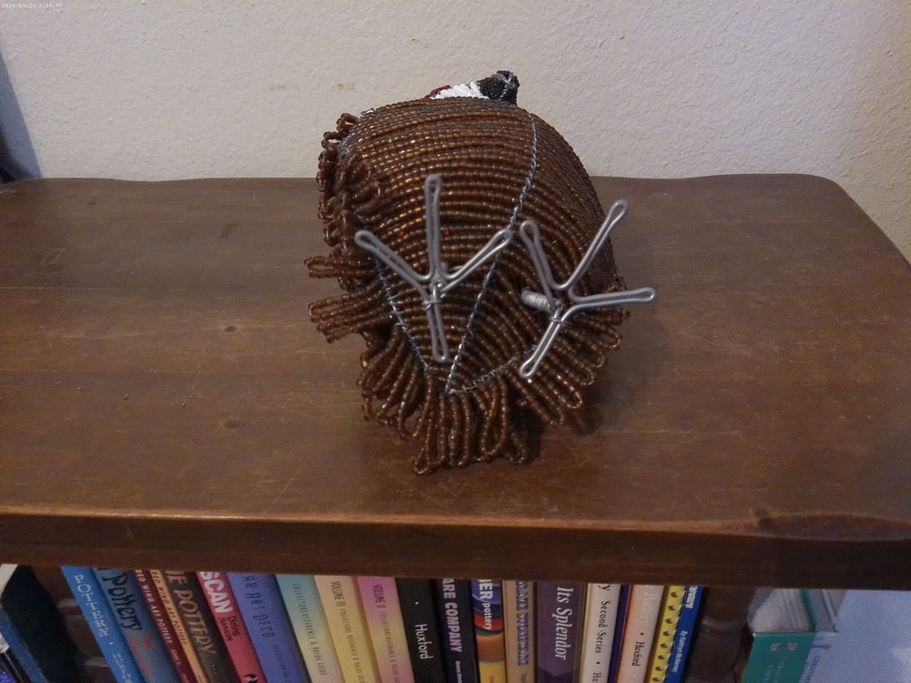 Large Beaded Owl Figure