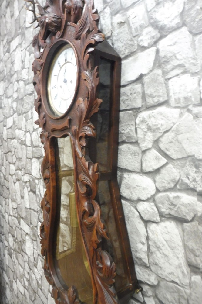 Antique German Wall Clock Black Forest Schwarzwalder Clock Regulator