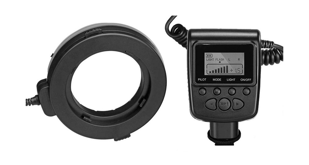 Dual Macro LED Ring Light/Flash Compatible with Nikon D7200 (Applicable for A...