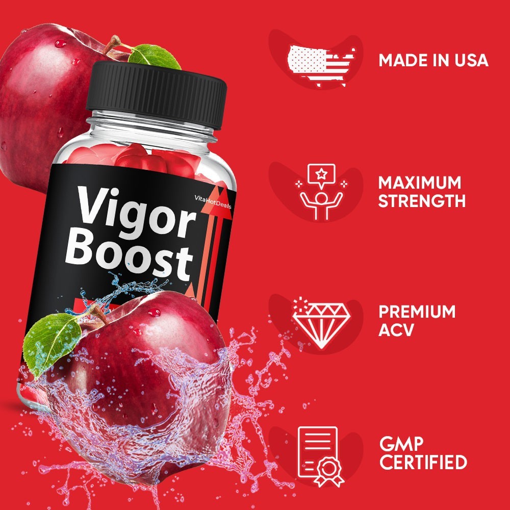 Vigor Boost Gummies, Max Strength Formula, VigorBoost Supplement (2 pack)
