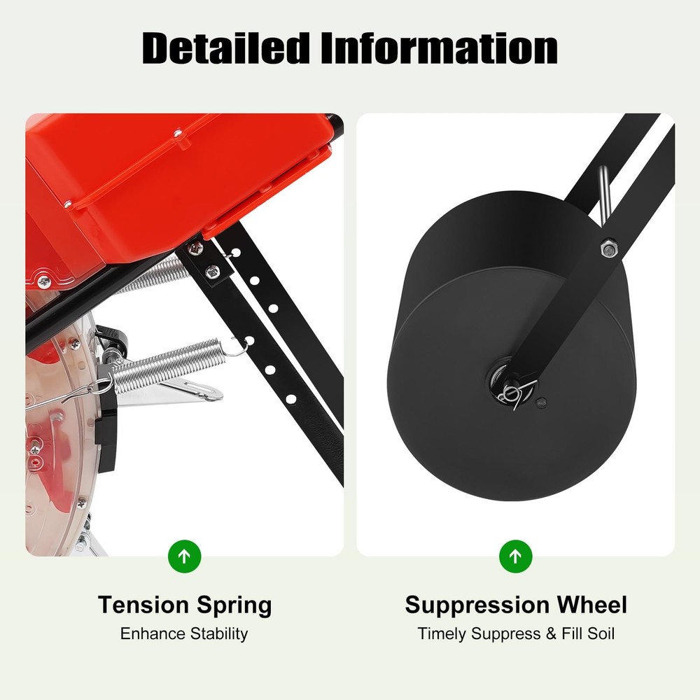 Hand Push Seeder 10 Nozzles Equidistant Quantitative for Soy Peanut Corn Cotton