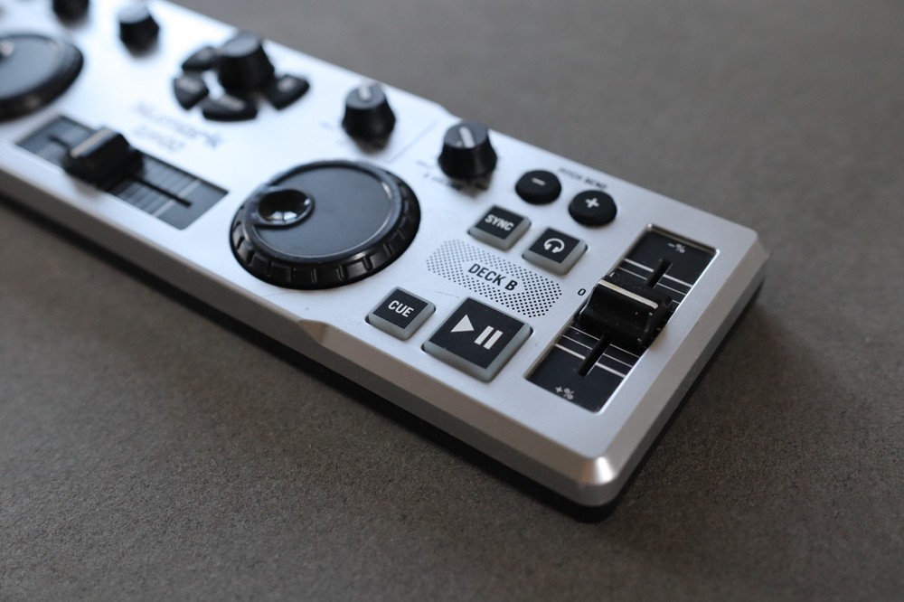 Numark DJ2GO Compact USB DJ Controller | Portable 2-Channel MIDI Controller for