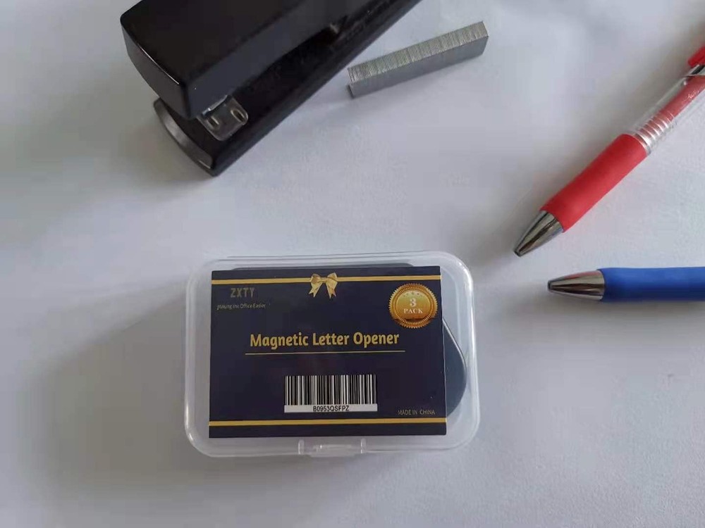 Magnetic Letter Openers Envelope,3 Pack,Envelope Opener Black 3pack