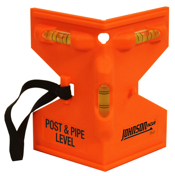 JOHNSON LEVEL POST & PIPE LEVEL 3 VIAL 9" HIGH 175-O