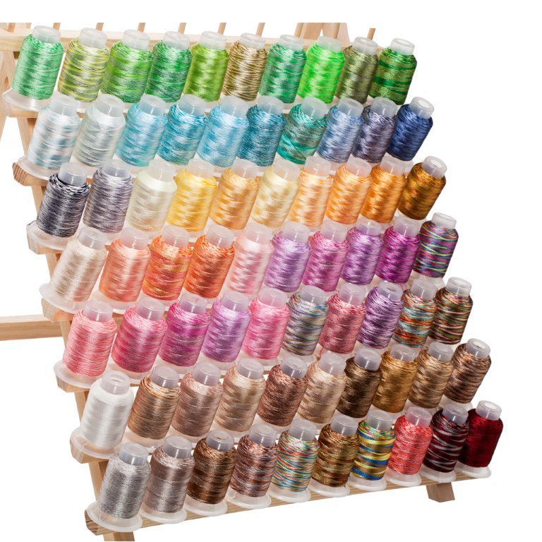 70 Spools Variegated/Shading Embroidery Machine Thread 70 Different Colors