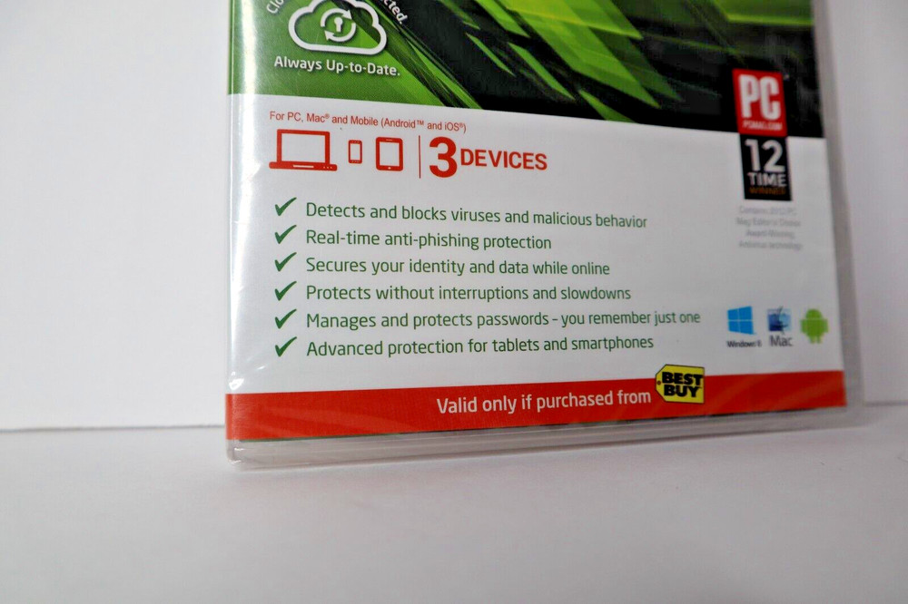 Webroot Secure Anywhere PC/Mac/Mobile Android & iOS-3 Devices Internet Security