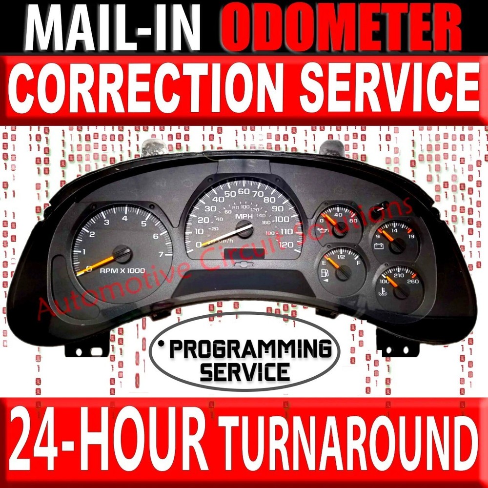 02-09 CHEVY TRAILBLAZER, ENVOY Speedometer Cluster [Mileage ODOMETER CORRECTION]