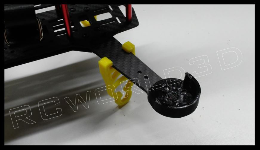 QUADCOPTER BRUSHLESS MOTOR MOUNT/BASE PROTECTOR 4PCS 3D PRINTED SOLID - PLA