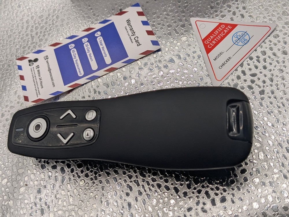 Wireless Presenter Remote USB PowerPoint Clicker with Red Laser Pointer