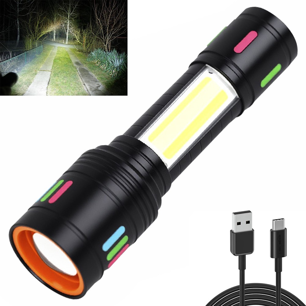 2Pack 99000000LM Super Bright LED Tactical Flashlight Rechargeable Flashlights