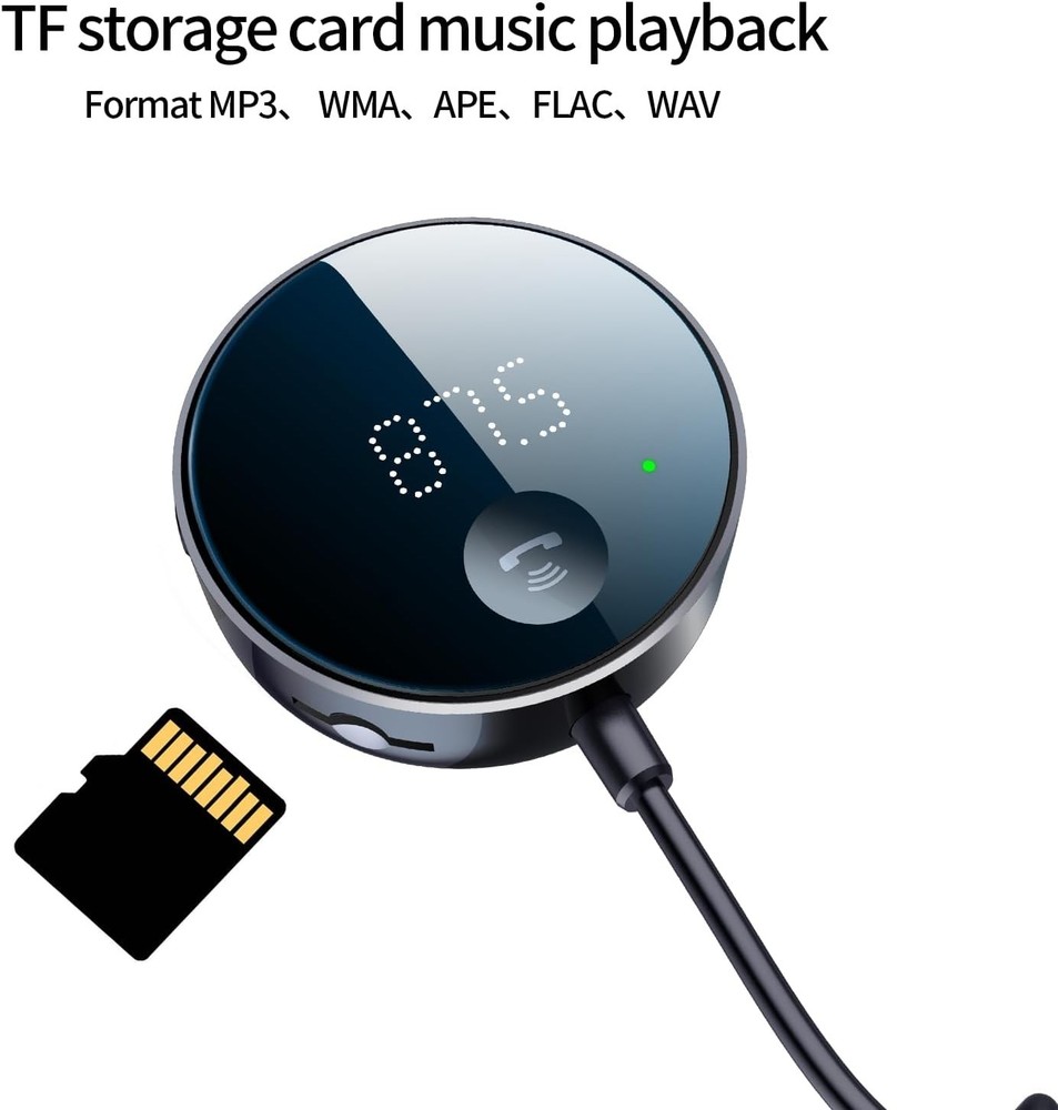 Bluetooth Car AUX Hi-Fi Stereo Audio Adapter Wireless Receiver FM Transmitter c